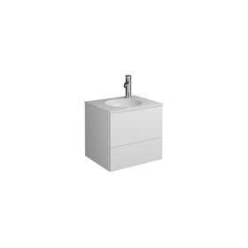 Plan de toilette en pierre de synthèse avec meuble sous-vasque SFHR045 - burgbad