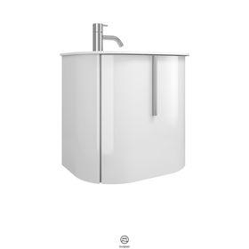 Plan de toilette en pierre de synthèse avec meuble sous-vasque SGCG053 - burgbad
